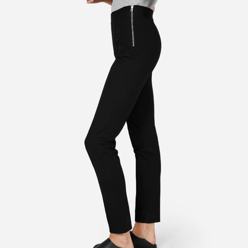 (4) EVERLANE Black Stretch Ponte Pants